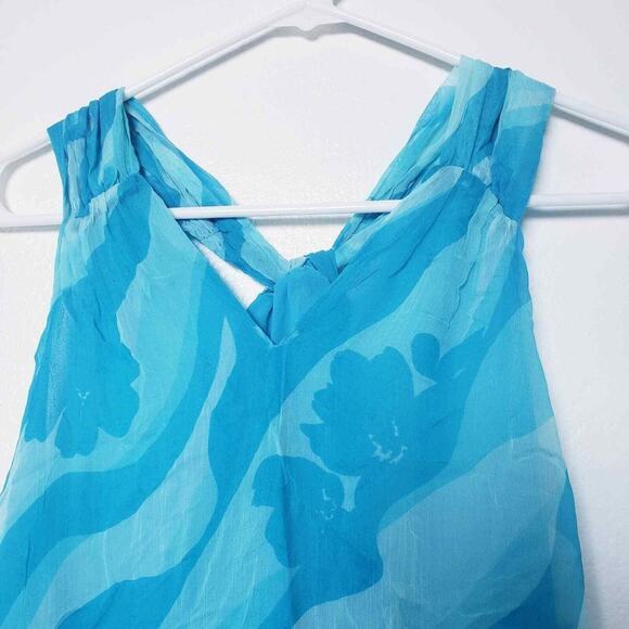 Rami Brook Skylar Floral Twisted Halterneck Top Womans size Small NWT - Picture 7 of 12